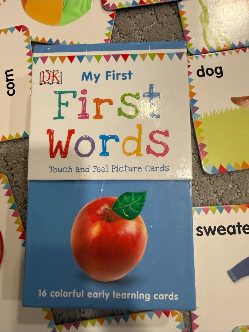 My First First Words Touch and Feel Picture Cards - Blue